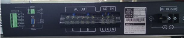 高频逆变器 36V转AC110V-3KVA后面板图