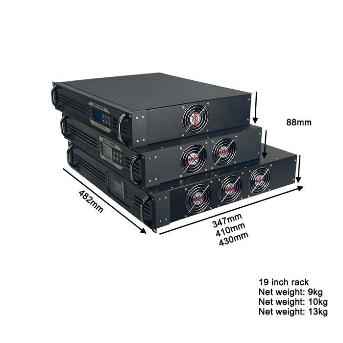 24Vdc to 120Vac 1-3KVA Rack type Pure sine wave high frequency inverterPURE SINE WAVE INVERTER|DC POWER SUPPLY